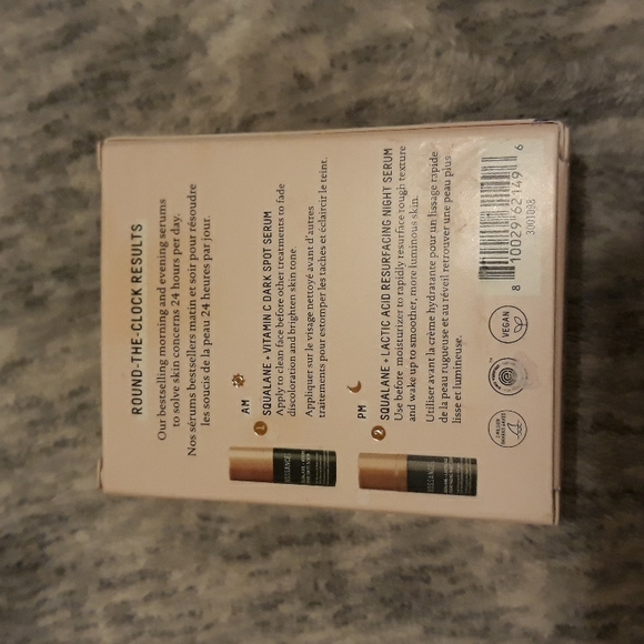 Biossance Vitamin C Serum Lactic Acid Resurfacing Night Serum Duo Travel Size - Picture 6 of 9